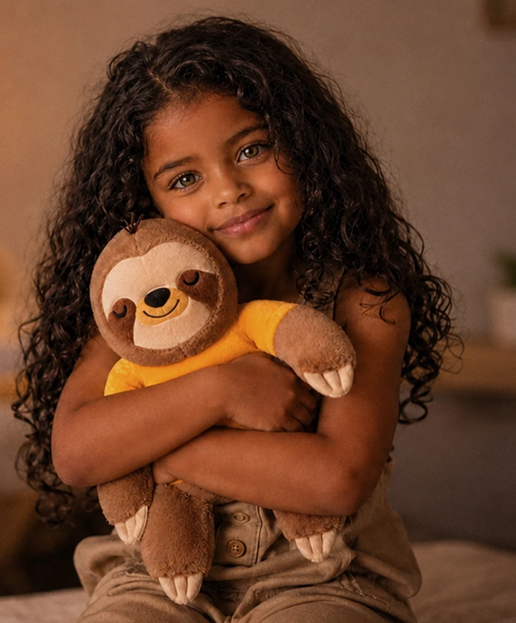 Menina abraçando uma pelúcia — Comunicakids